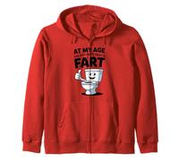 At My Age You Just Can't Trust A Fart Funny Men Women Zip Hoodie