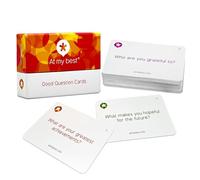 At My Best Good Question Cards - 48 Pack | Thought-Provoking Questions to Inspire Positive Conversations | Ideal for Coaching, Counselling, Teaching, Mentoring, Management & Team Building
