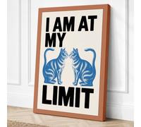 At My Limit Typography Canvas Wall Art Print 18x12 Inch