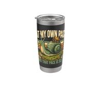 At My Own Pace and that Pace is Slow Snail Stainless Steel Insulated Tumbler