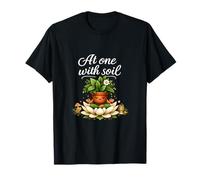 at one with Soil Plant Parent cottagecore Design T-Shirt
