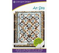 At Sea Quilt Pattern, Jelly Roll, Bali Pop, 2.5 Strip Friendly, 5 Finished Size options by Cozy Quilt Designs