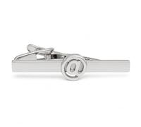 At Sign Tie Bar for Men - Onyx Art TB16 Premium @ Symbol Tie Clip, Metal Necktie Bar for IT Professionals, Programmers, Tech Enthusiasts, Digital Professionals & Business Wear