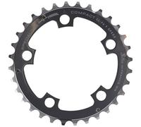 Spécialités TA Compact 94pcd 5 Arm 9 Speed Chainring, Silver, Middle 32T