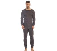 At The Buzzer Men's Thermal Underwear Set X-Large Charcoal