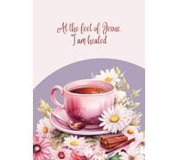 At the Feet of Jesus - dotted notebook - size B5: Coffee lover design