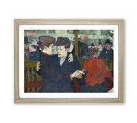 At The Moulin Rouge By Charles Conder Classic Painting Framed Print | A3 Oak Framed Wall Art | Ready to Hang | Classic Historical Picture | Living Room Bedroom Lounge Office