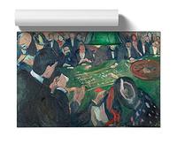At The Roulette Table By Edvard Munch Unframed Print for Living Room Bedroom Home Office Décor, Wall Art Picture, A2 (42 x 59.4 cm)