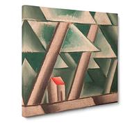 At The Waterside by Josef Capek Canvas Print | Gallery Wrapped 30mm Frame Wall Art | 14x14 inches | Ready to Hang | Modern Picture | Living Room Bedroom Lounge Office