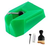 AT-VMN95E Turntable Stylus Replacement Kit for Audio-Technica AT-LP60X/LP120X USB - Diamond Needles + 2PCS Cleaning Brushes + Wire, Easy Tool-Free Installation, VM95E Compatible