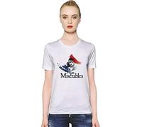 AT Women's Les Miserables Logo Round Neck T Shirt Short Sleeve White