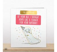 At Your Age I Thought You'd Like A Tenner! - Funny Friend Birthday Card