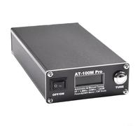 AT100M Pro 100W Tuner for 1.8MHz-30MHz HF Band with Digital Standing Wave Meter, Power, Practice & Auto/Manual Tuning, Compact Portable Design(B)