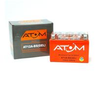 AT12A-BS- Atom Gel Motorcycle Battery Factory Sealed 12V 9.5Ah