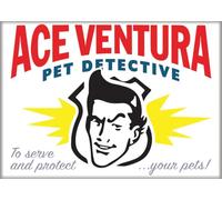 Ata-Boy Ace Ventura Pet Detective Business Card 2.5 x 3.5 Inch Magnet for Refrigerators and Lockers