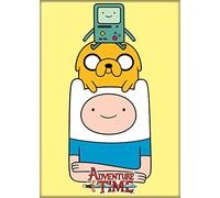 Ata-Boy Adventure Time Magnet - Finn Jake and BMO 2.5" x 3.5" Magnet for Refrigerators, Whiteboards & Locker Decorations