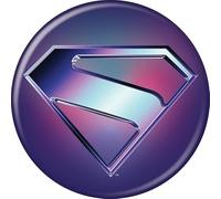 Ata-Boy DC Comics Supergirl 2026 Silver Logo on Blue 3 Inch Button