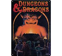 Ata-Boy Dungeons and Dragons Metal Sign, Players Handbook Size 8.25” X 11.5”