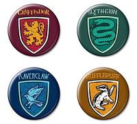 Ata-Boy Harry Potter Stand Together Houses of Hogwarts Assortment Set of 4 1.25" Collectible Buttons