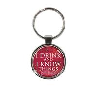 Ata-Boy HBO Game of Thrones Tyrion Lannister Assortment 1.5" Fob Keychain for Keys, Backpack Pulls and More - Red - One size