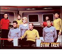 Ata-Boy Star Trek Cast on The Bridge 2.5" x 3.5" Magnet for Refrigerators and Lockers
