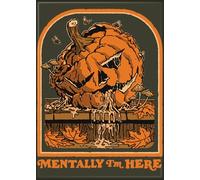Ata-Boy Steven Rhodes Mentally I'm Here 2.5" x 3.5" Magnet for Regrigerators and Lockers