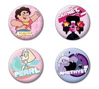 Ata-Boy Steven Universe Set of 4 1.25" Collectible Buttons, Characters #1, One size