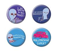 Ata-Boy Strange Planet Set of Four 1.25 Inch Collectible Buttons