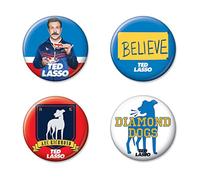 Ata-Boy Ted Lasso Button Set - 4 Officially Licensed Collectible Buttons
