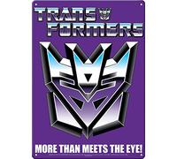 Ata-Boy Transformers Decepticon Metal Sign Size 8.25” X 11.5”
