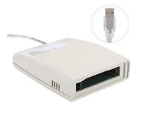 ATA Card Reader, Portable USB A, Speed 68 Pin PCMCIA Memory Card Reader, Industrial Sto Con with ABS for PC Network Sound Watchdog Cards, Plug and Play