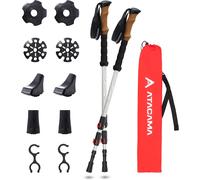 Atacama 2 Pack Trekking Poles Adjustable Hiking Sticks Cork Handle Carry Bag