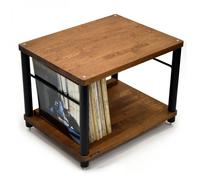 Atacama Apollo Storm 6 Two-Shelf Vinyl Storage Module Dark Oak / Black Legs