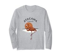 Atacama Chile Flamingo Retro Sunset Long Sleeve T-Shirt