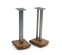 Atacama Moseco 10 Speaker Stands Dark Bamboo-Satin Black Pole