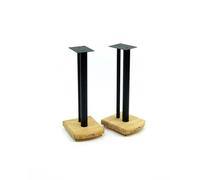 Atacama Moseco 7 Speaker Stands - Dark Bamboo-Satin black Pole