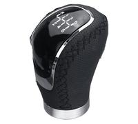 ATACDVDYEU 5/6 Speed Shifter Lever Universal Car PU Leather Gear Shift Knob Manual Transmission Shift Knob Replaceable Cap Cover Shifter Knobs Head(Black)