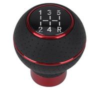 ATACDVDYEU 5 Speed Universal Car Gear Shift Knob M8 M10 M11 M12 for Manual Transmission Automatic Shift Lever Stick Handball Shifter Knobs Head(Red)