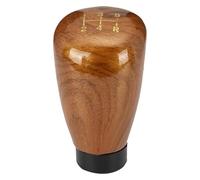 ATACDVDYEU 5 Speed Universal Car Gear Shift Knob Stick Lever Manual Gearbox Handle Carbon Fiber Cover Case Auto Interior Parts Shifter Knobs Head(Imitation Mahogany)
