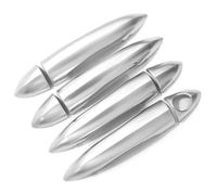 ATACDVDYEU Car Outer Door Handle Cover for A&lfa Romeo Stelvio 2017-2020 - Anti-Scratch Door Panel Cover Kit Single Hole Handle Protective Film(Matte Silver)