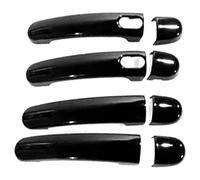 ATACDVDYEU Car Outer Door Handle Cover for A6 2012-2017 Holeless Dual Smart Door Handle Cover Anti-Scratch Protector Sedan Accessories(Bright Black)