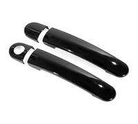 ATACDVDYEU Car Outer Door Handle Cover for A6 2012-2017 Single Hole Door Handle Cover Anti-Scratch Protector Sedan Accessories(2 Doors Bright Black)
