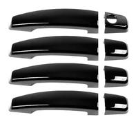 ATACDVDYEU Car Outer Door Handle Cover for Aveo 2012-2015 Single Hole Door Handle Cover Protective Accessories Exterior Cup & Trim Modification Protector Anti-Scratch(Bright Black)