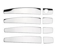 ATACDVDYEU Car Outer Door Handle Cover for Aveo 2012-2015 Single Hole Door Handle Cover Protective Accessories Exterior Cup & Trim Modification Protector Anti-Scratch(Silver Titanium)