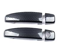 ATACDVDYEU Car Outer Door Handle Cover for Aveo 2012-2015 Single Hole Door Handle Cover Protective Accessories Exterior Cup & Trim Modification Protector Anti-Scratch(2 Doors Carbon Fiber Pattern)