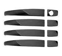 ATACDVDYEU Car Outer Door Handle Cover for Aveo 2012-2015 Single Hole Door Handle Cover Protective Accessories Exterior Cup & Trim Modification Protector Anti-Scratch(Black Titanium)