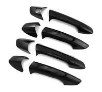 ATACDVDYEU Car Outer Door Handle Cover for B&ENZ for GLK-Class 2008-2013 Single Hole Door Handle Trim & Bowl Decoration Anti-Scratch Kit Protector Compatible with(Bright Black)