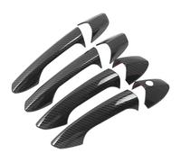 ATACDVDYEU Car Outer Door Handle Cover for B&ENZ ML M-Class 2012-2015 Full Partial Coverage Door Cup Pull Handle Single Hole Accessories Protector Anti-Scratch Compatible with(Carbon Fiber Pattern)