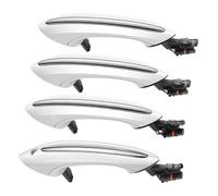ATACDVDYEU Car Outer Door Handle Cover for B&MW for 5 6 7 Series F07 F10 F11 F06 F12 Door Handle Exterior Cover 4Pcs White Car Comfort Access Front Rear Left Right(White)