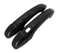 ATACDVDYEU Car Outer Door Handle Cover for Clio for E-Tech UK 2023-2024 Holeless 1-Smart Door Handle Decorative Trim Cup Pull Anti-Scratch Kit Protector Compatible with(2 Doors Bright Black)